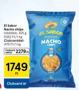 Tesco El Sabor Nacho chips ajánlat