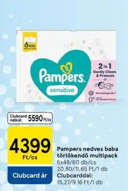 Tesco Pampers nedves baba törlőkendő multipack ajánlat