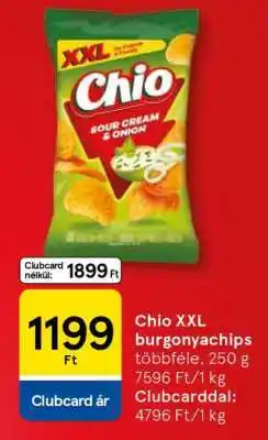 Tesco Chio XXL burgonyachips ajánlat