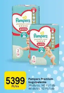 Tesco Pampers premium bugyipelenka ajánlat