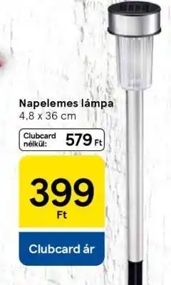 Tesco Napelemes lámpa ajánlat