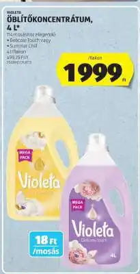 ALDI Violeta Öblítőkoncentrátum, 4L ajánlat