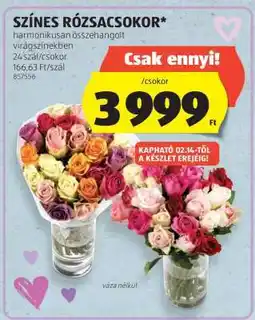 ALDI Színes rózsacsokor ajánlat