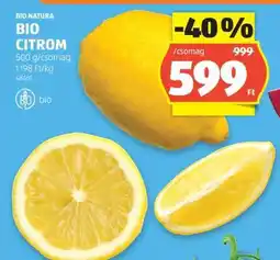 ALDI Bio citrom ajánlat