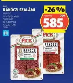 ALDI PICK Rákóczi szalámi ajánlat