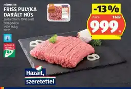 ALDI FRISS PULYKA DARÁLT HÚS ajánlat