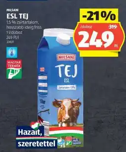 ALDI MILSANI ESL TEJ ajánlat