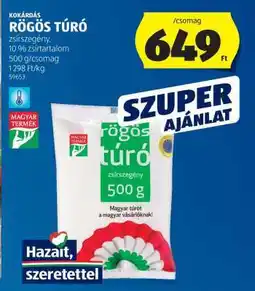 ALDI Kokárdás Rögös Túró ajánlat