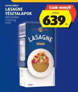 ALDI Cucina Nobile Lasagne Tésztalapok ajánlat