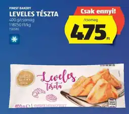 ALDI Finest Bakery Leveles Tészta ajánlat