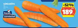 ALDI Sárgarépa ajánlat