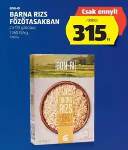 ALDI BON-RI Barna Rizs Főzőtasakban ajánlat