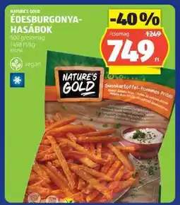 ALDI NATURE'S GOLD Édesburgonya-hasábok ajánlat