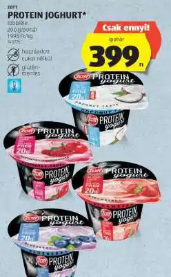 ALDI Zott Protein Joghurt ajánlat