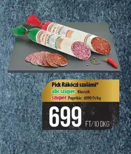 Coop Pick Rákczi szalámi ajánlat