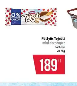 Coop Pöttyös Tejsüti ajánlat