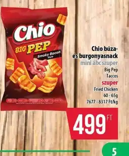 Coop Chio búza- és burgonyasnack ajánlat