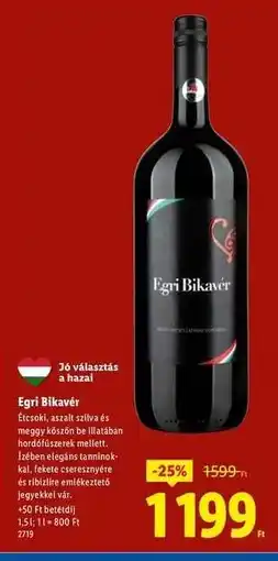 Lidl Egri Bikavér ajánlat