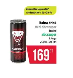 Coop Kobra drink ajánlat