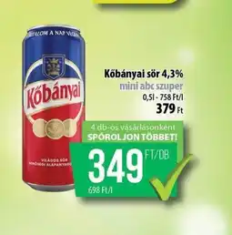 Coop Kőbányai sör ajánlat