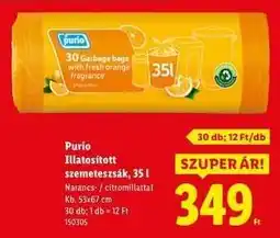 Lidl Purio Illatosított szemeteszsák, 35 l ajánlat