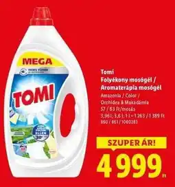 Lidl Tomi Folyékony mosógél / Aromaterápia mosógél ajánlat