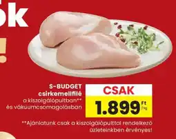 Spar S-BUDGET csirkemellfilé ajánlat