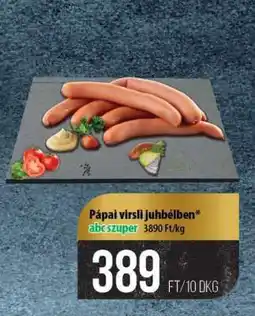 Coop Pápai virsli juhbélben ajánlat