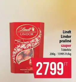 Coop Lindt Lindor praliné ajánlat