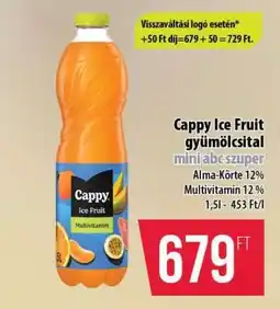 Coop Cappy Ice Fruit gyümölcsital ajánlat