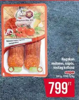 Coop Nagykun méteres, csípős, vastag kolbász ajánlat