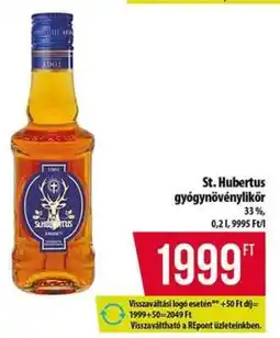 Coop St. Hubertus gyógynevénylikőr ajánlat