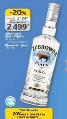 Auchan ZUBROWKA Biala vodka ajánlat