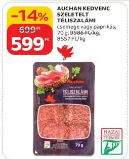Auchan Auchan Kedvenc Szeletelt Téliszalámi ajánlat