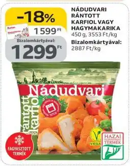 Auchan NÁDUDVARI RÁNTOTT KARFIOL VAGY HAGYMAKARIKA ajánlat