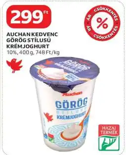 Auchan Auchan Kedvenc Görög Stílusú Krémjoghurt ajánlat