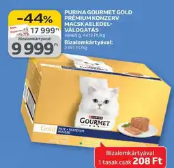 Auchan PURINA GOURMET GOLD PRÉMIUM KONZERV MACSKAELEDEL-VÁLOGATÁS ajánlat