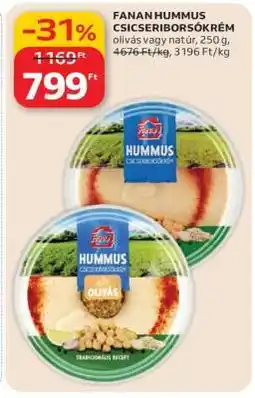 Auchan FANAN HUMMUS CSICSERIBORSÓKRÉM ajánlat