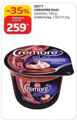 Auchan ZOTT CREMORE DUO ajánlat
