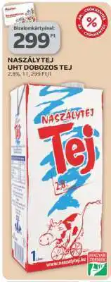Auchan NASZÁLYTEJ UHT DOBOZOS TEJ ajánlat