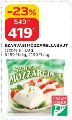 Auchan Szarvasi Mozzarella sajt ajánlat