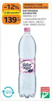 Auchan NATURAQUA ÁSVÁNYVÍZ ajánlat