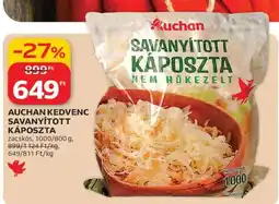 Auchan AUCHAN KEDVENC SAVANYÍTOTT KÁPOSZTA ajánlat