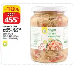 Auchan AUCHAN TIPP VÁGOTT, VEGYES SAVANYÚSÁG ajánlat