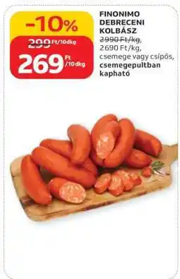 Auchan Finonimo Debreceni Kolbász ajánlat