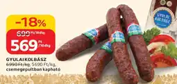 Auchan Gyulai kolbász ajánlat