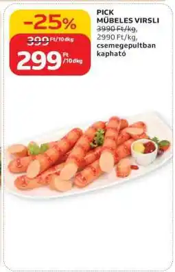 Auchan Pick műbeles virsli ajánlat