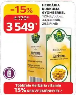 Auchan HERBÁRIA KURKUMA GYÖMBÉRREL ajánlat