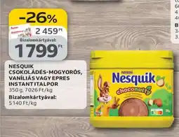 Auchan NESQUIK CSOKOLÁDÉS-MOGYORÓS, VANÍLIÁS VAGY EPRES INSTANT ITALPOR ajánlat