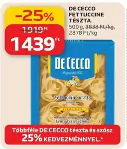 Auchan DE CECCO FETTUCCINE TÉSZTA ajánlat